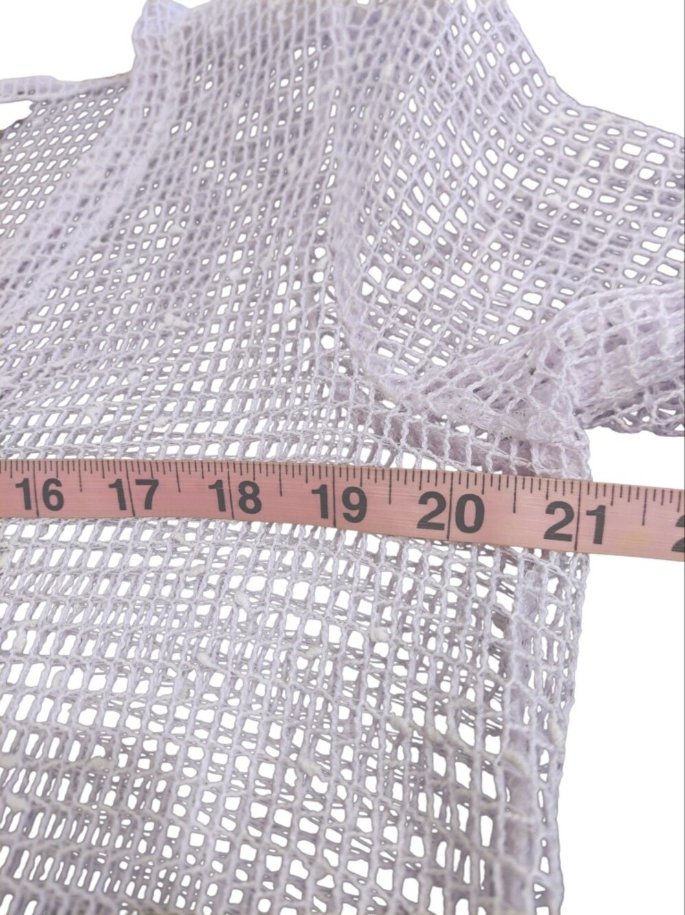 Nina Leonard White Open-Weave Button-Front Cardigan - Picture 4 of 5
